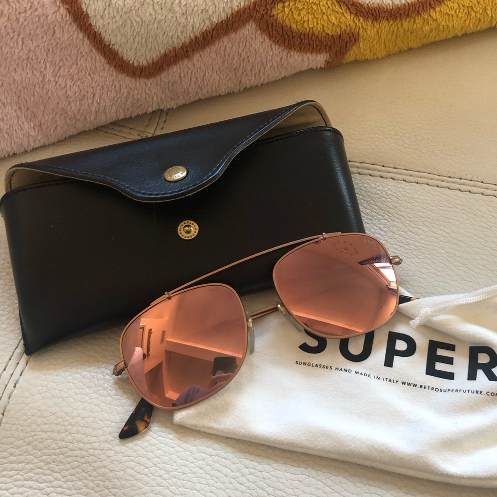 Super Sunglasses- pink mirror